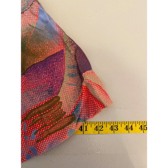 2 pc Colorful Boho Ruffled Dress Pink Textured Bodice & Crochet Shrug Small - Picture 12 of 15